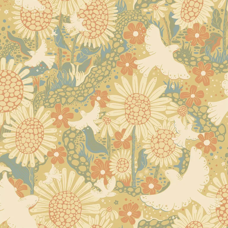 A-Street Prints Drömma wallpaper, color Coral, SKU 4111-63008