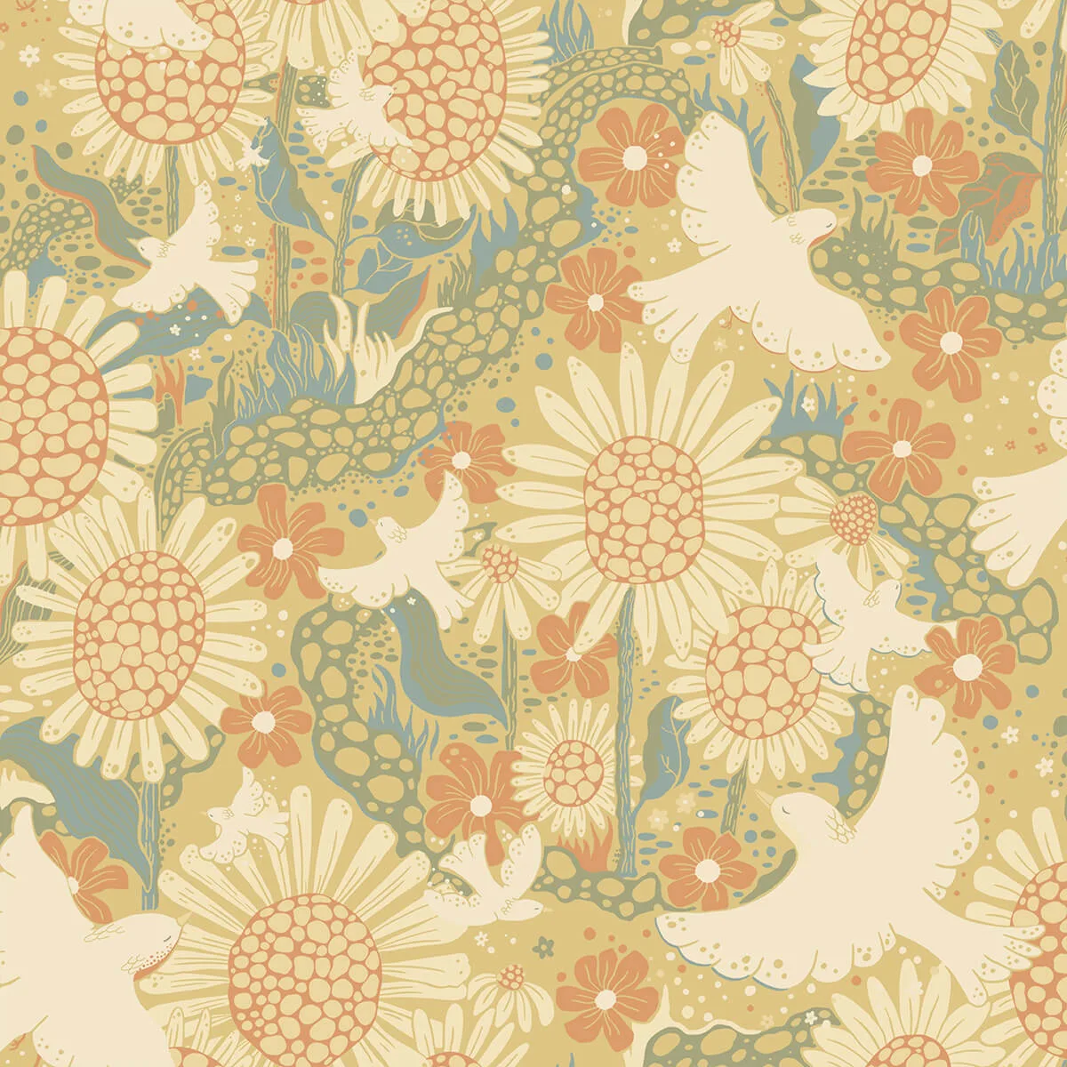 A-Street Prints Drömma wallpaper, color Coral, SKU 4111-63008