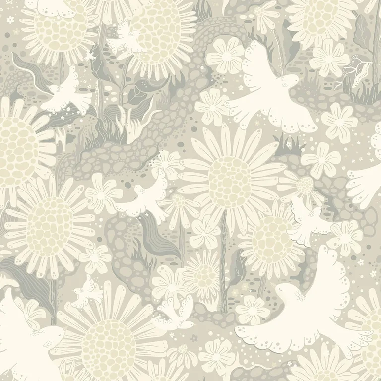 A-Street Prints Drömma wallpaper, color Light Grey, SKU 4111-63011