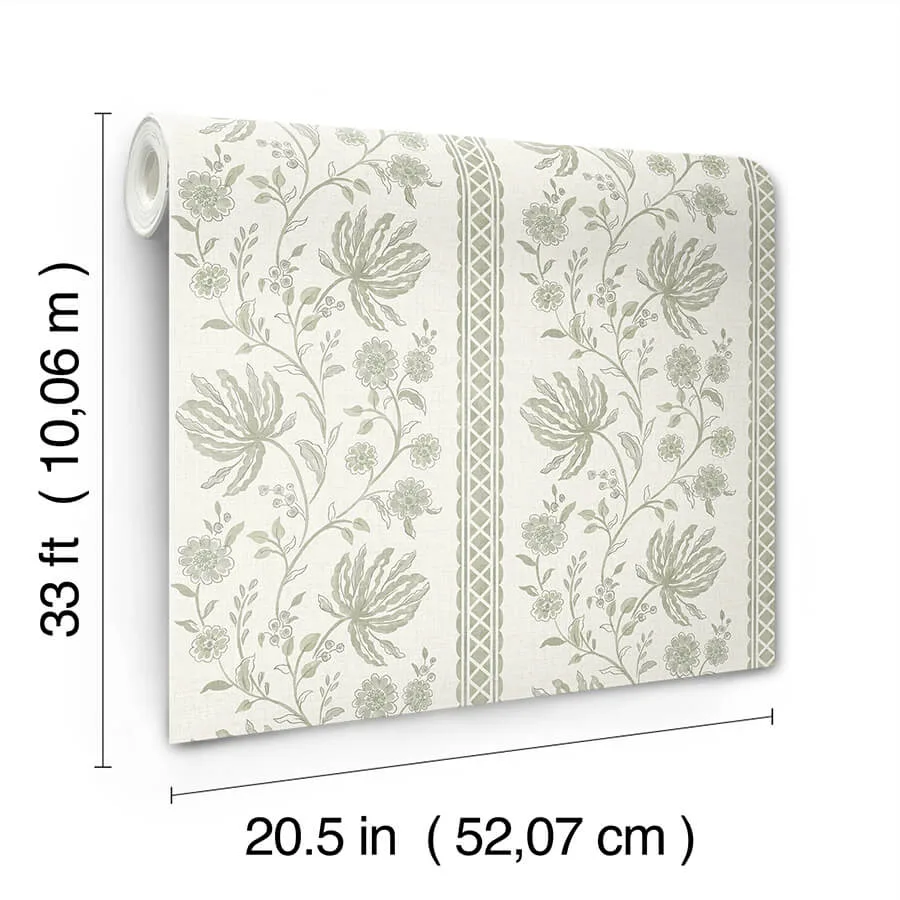 A-Street Prints Edgemoor wallpaper, color Sage, SKU AST6349