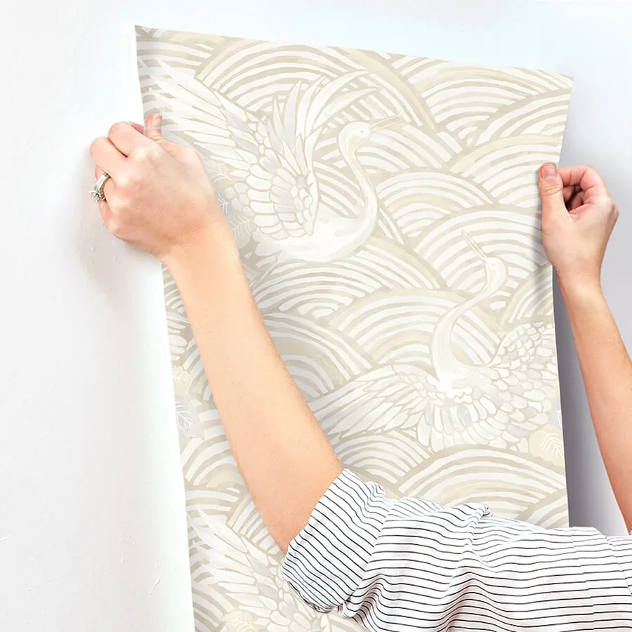 A-Street Prints Egret - Neutral Wallpaper | Buy Online A-Street Prints Egret wallpaper, color Neutral, SKU 4172-27499