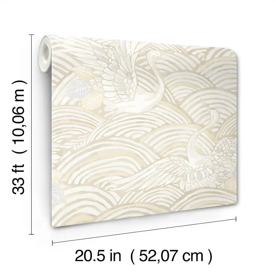 A-Street Prints Egret - Neutral Wallpaper | Buy Online A-Street Prints Egret wallpaper, color Neutral, SKU 4172-27499