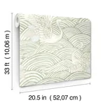 A-Street Prints Egret - Sage Wallpaper | Buy Online A-Street Prints Egret wallpaper, color Sage, SKU 4172-27497