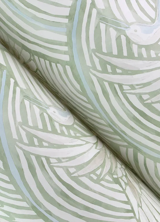 A-Street Prints Egret wallpaper, color Sage, SKU 4172-27497