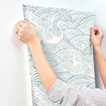 A-Street Prints Egret - Sky Blue Wallpaper | Buy Online A-Street Prints Egret wallpaper, color Sky Blue, SKU 4172-27498