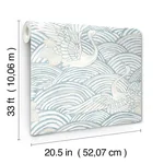 A-Street Prints Egret - Sky Blue Wallpaper | Buy Online A-Street Prints Egret wallpaper, color Sky Blue, SKU 4172-27498