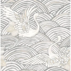 A-Street Prints Egret wallpaper, color Slate, SKU 4172-27496