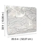 A-Street Prints Egret - Slate Wallpaper | Buy Online A-Street Prints Egret wallpaper, color Slate, SKU 4172-27496