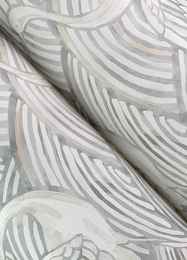 A-Street Prints Egret - Slate Wallpaper | Buy Online A-Street Prints Egret wallpaper, color Slate, SKU 4172-27496