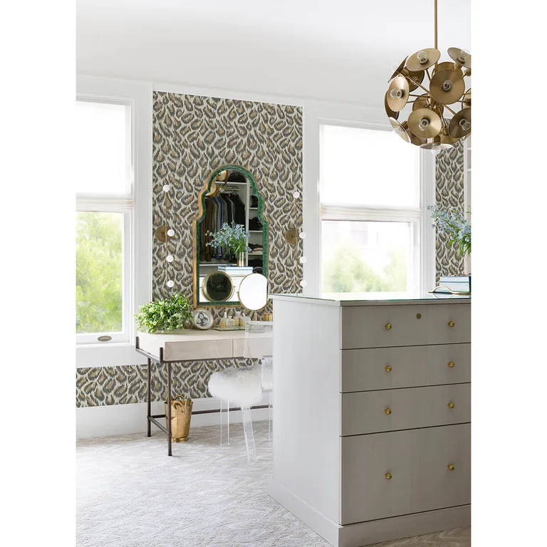 A-Street Prints Electra wallpaper, color Bronze, SKU 2973-90304