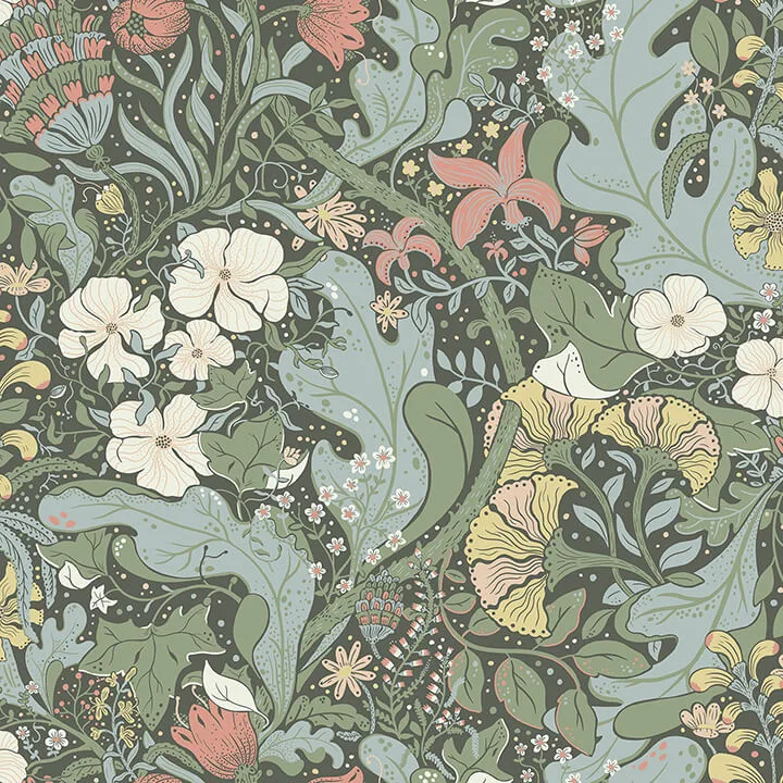 A-Street Prints Elise wallpaper, color Green, SKU 4080-83103
