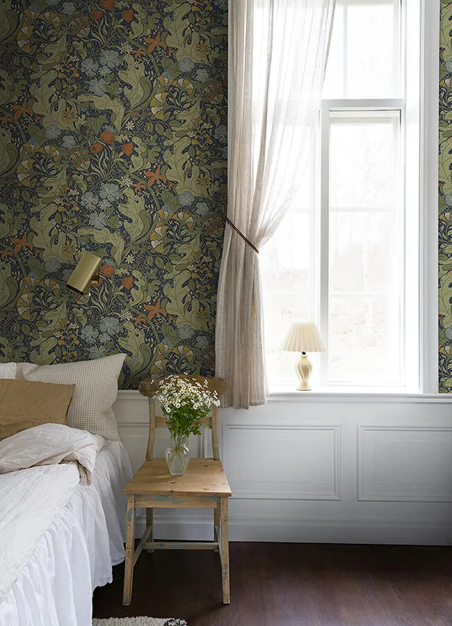 A-Street Prints Elise wallpaper, color Indigo, SKU 4080-83102