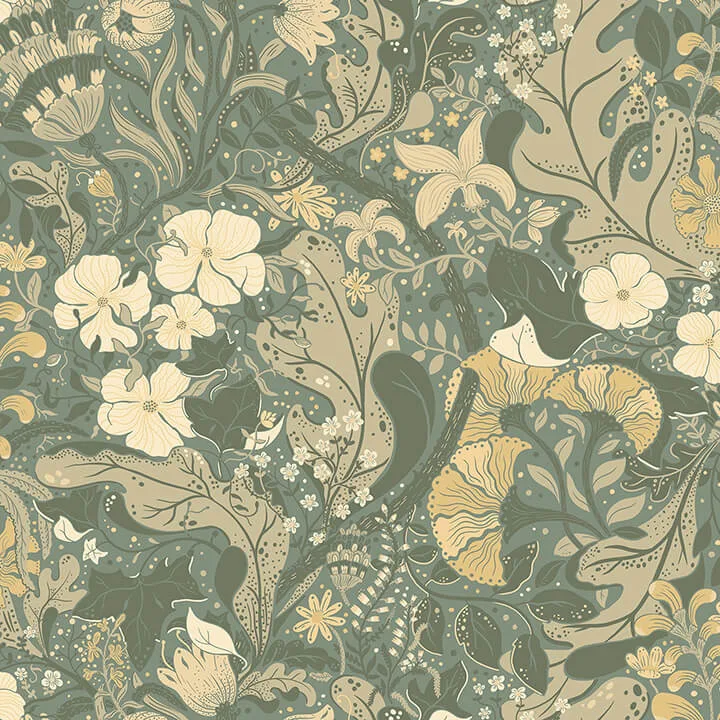 A-Street Prints Elise wallpaper, color Sea Green, SKU 4080-83104