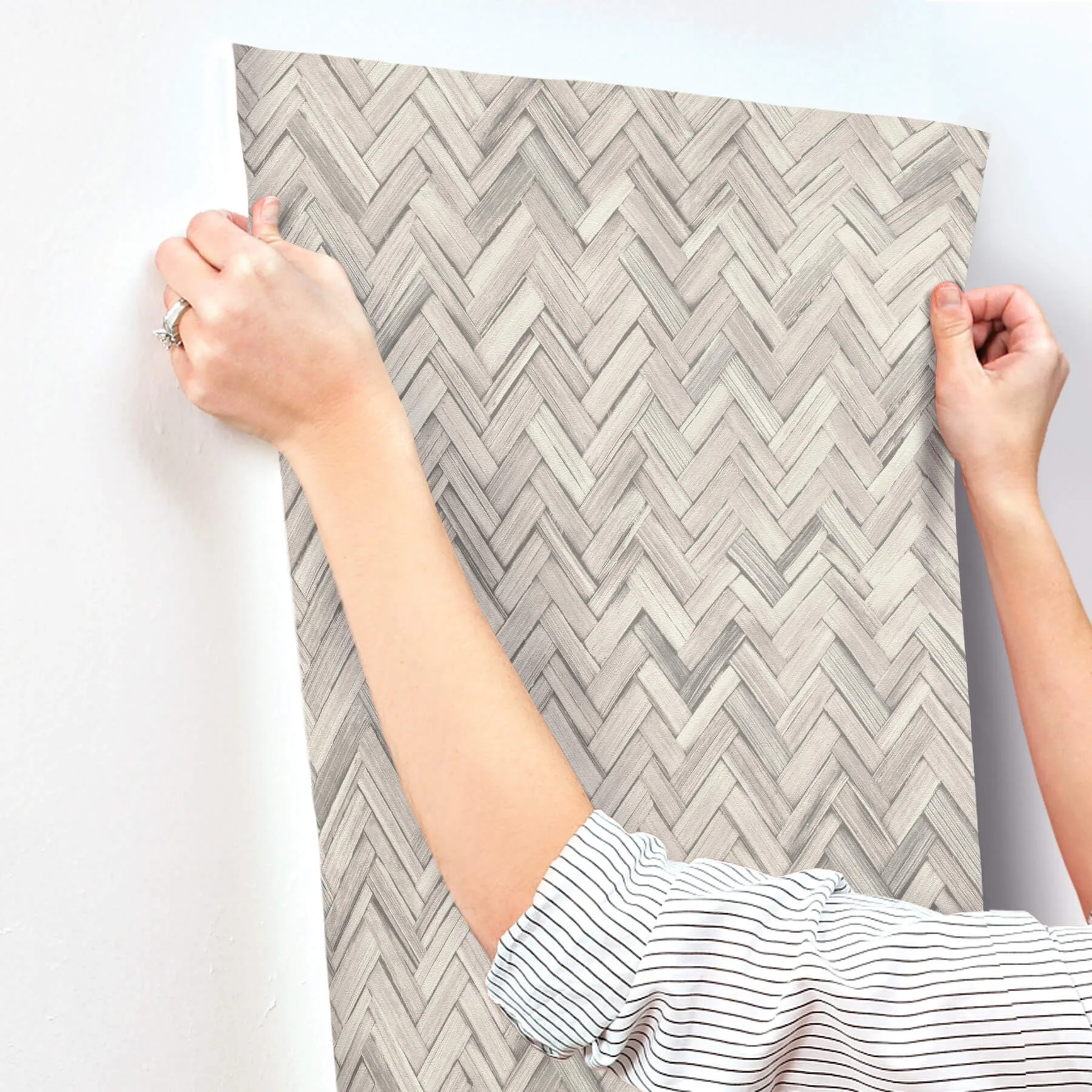 A-Street Prints Ellery wallpaper, color Light Grey, SKU 4202-410365
