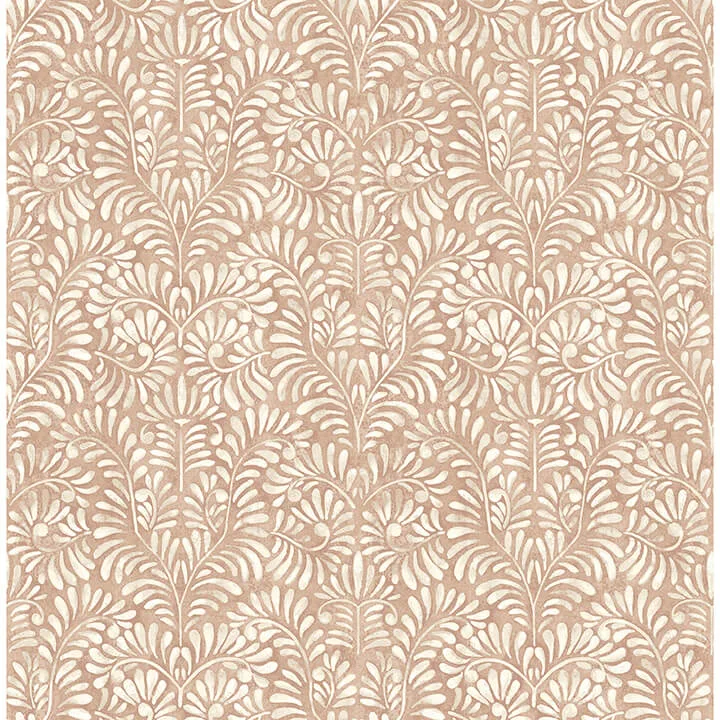 A-Street Prints Elma wallpaper, color Rust, SKU 4121-26919