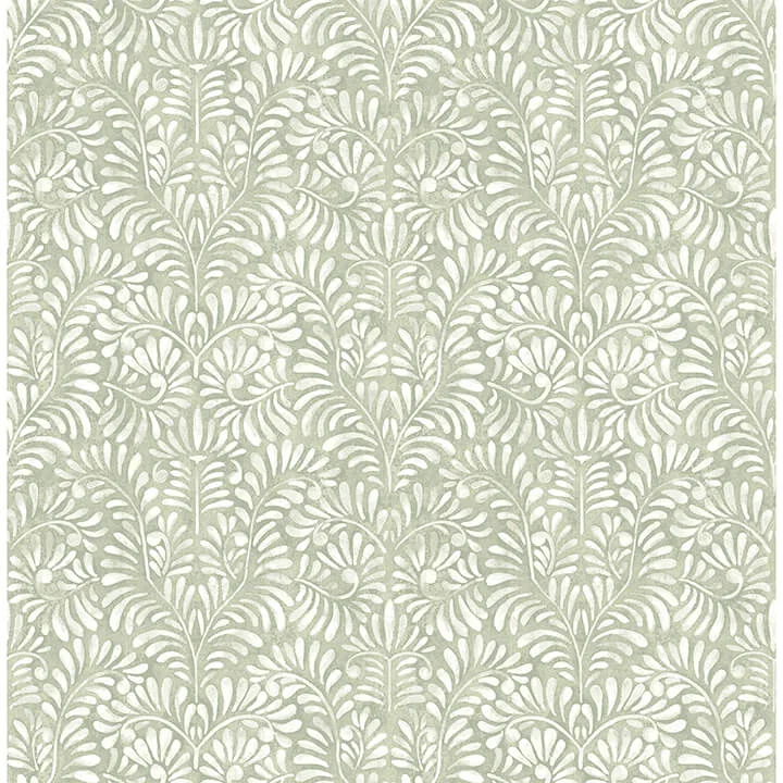 A-Street Prints Elma wallpaper, color Sage, SKU 4121-26922
