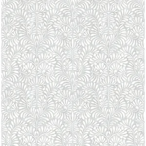A-Street Prints Elma wallpaper, color Sterling, SKU 4121-26921