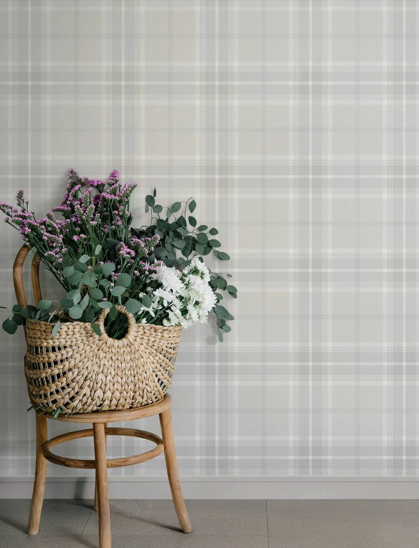 A-Street Prints Emma wallpaper, color Dove, SKU 4201-92123