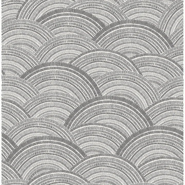 A-Street Prints Encircle wallpaper, color Black, SKU 4146-27203