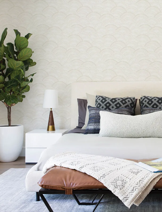 A-Street Prints Encircle wallpaper, color Dove, SKU 4146-27201