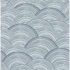 A-Street Prints Encircle wallpaper, color Indigo, SKU 4146-27200