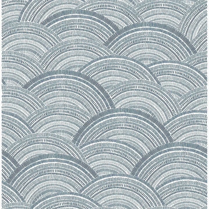 A-Street Prints Encircle wallpaper, color Indigo, SKU 4146-27200