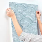A-Street Prints Encircle - Indigo Wallpaper | Buy Online A-Street Prints Encircle wallpaper, color Indigo, SKU 4146-27200