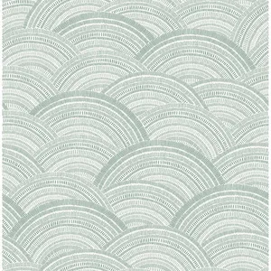 A-Street Prints Encircle wallpaper, color Sea Green, SKU 4146-27202