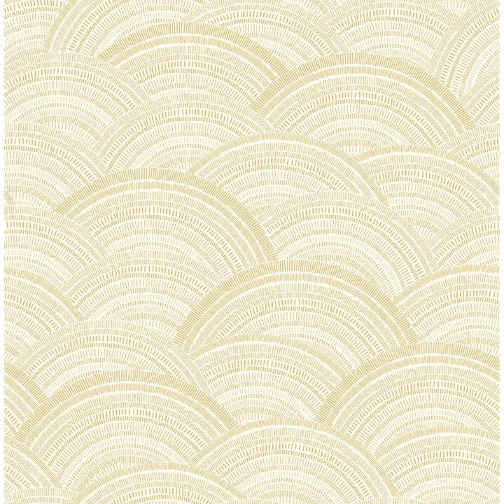 A-Street Prints Encircle wallpaper, color Yellow, SKU 4146-27204