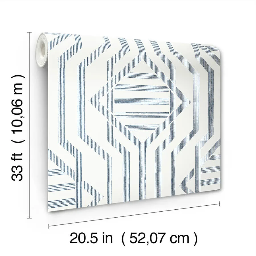 A-Street Prints Essex wallpaper, color Dark Blue, SKU 4147-27403