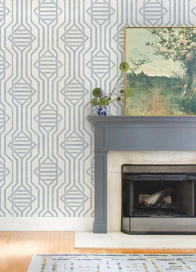 A-Street Prints Essex wallpaper, color Dark Blue, SKU 4147-27403