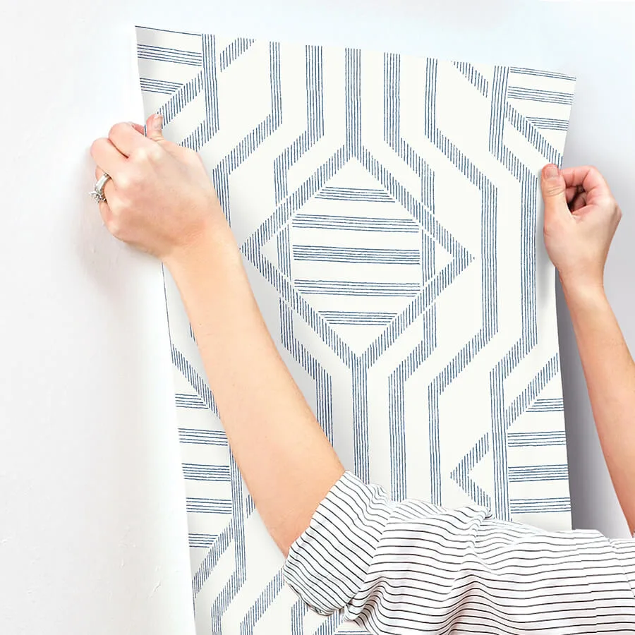A-Street Prints Essex wallpaper, color Dark Blue, SKU 4147-27403