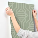 A-Street Prints Essex wallpaper, color Green, SKU 4147-27401
