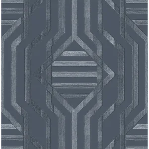 A-Street Prints Essex wallpaper, color Navy, SKU 4147-27402