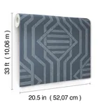 A-Street Prints Essex wallpaper, color Navy, SKU 4147-27402