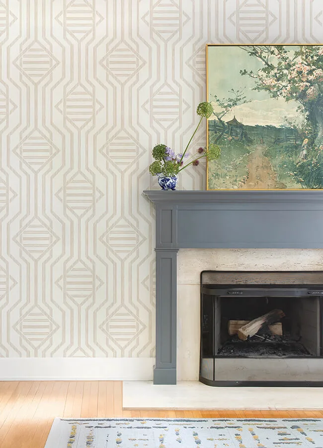 A-Street Prints Essex wallpaper, color Wheat, SKU 4147-27404