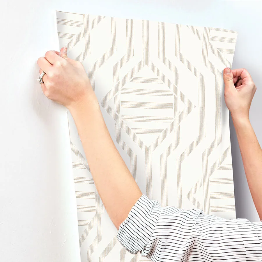 A-Street Prints Essex wallpaper, color Wheat, SKU 4147-27404