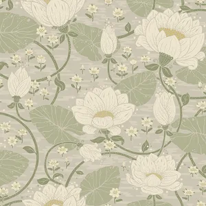 A-Street Prints Eva wallpaper, color Light Grey, SKU 4080-83124