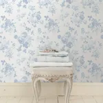 A-Street Prints Everblooming Rosettes wallpaper, color Dreamy Sky, SKU AST4102
