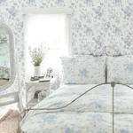 A-Street Prints Everblooming Rosettes wallpaper, color Dreamy Sky, SKU AST4102