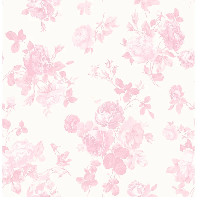 A-Street Prints Everblooming Rosettes wallpaper, color Pink Jam, SKU AST4101