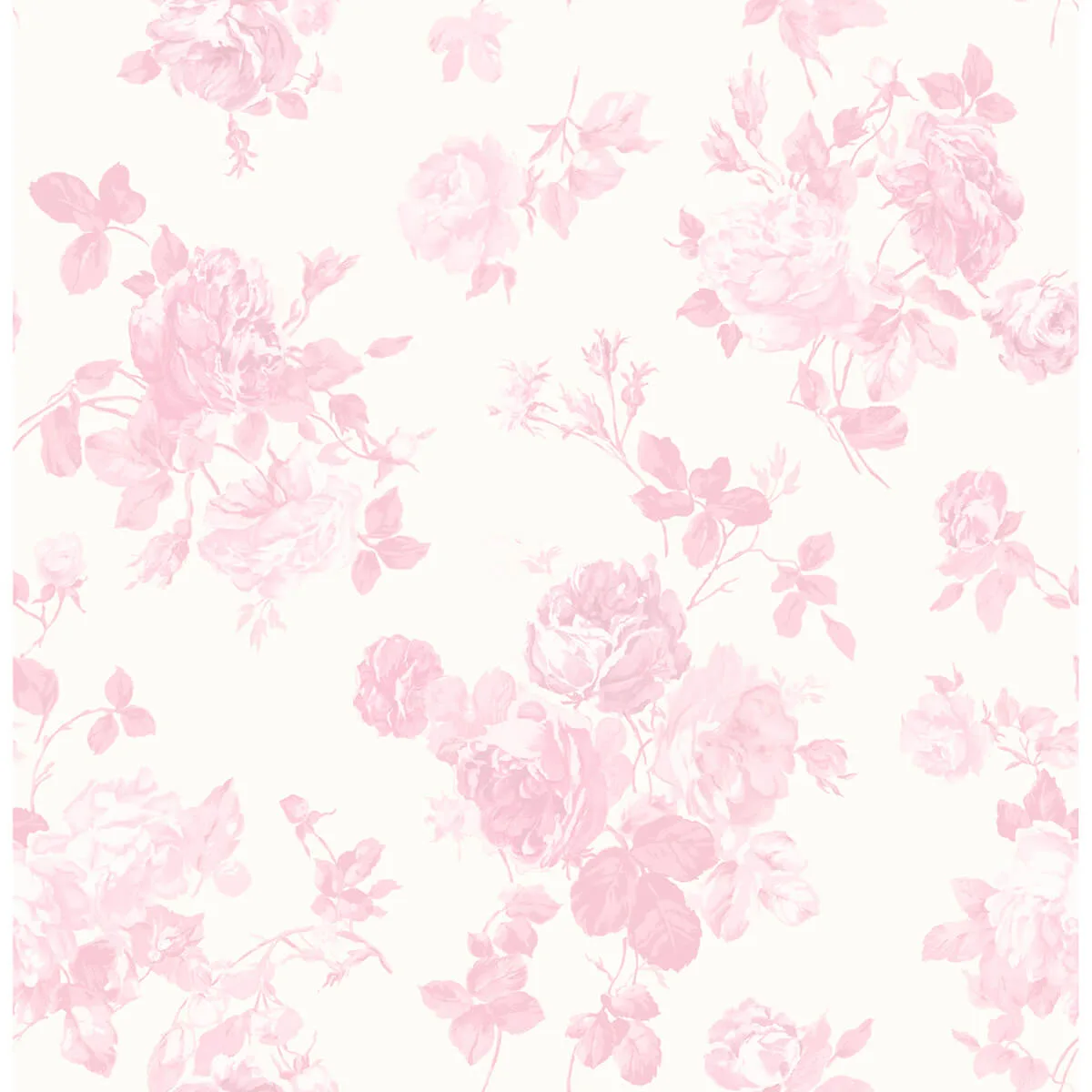 A-Street Prints Everblooming Rosettes wallpaper, color Pink Jam, SKU AST4101