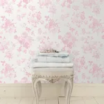 A-Street Prints Everblooming Rosettes wallpaper, color Pink Jam, SKU AST4101
