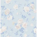 A-Street Prints Everblooming Rosettes - Whisper Blue Wallpaper | Buy Online A-Street Prints Everblooming Rosettes wallpaper, color Whisper Blue, SKU AST6492
