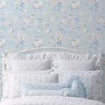 A-Street Prints Everblooming Rosettes - Whisper Blue Wallpaper | Buy Online A-Street Prints Everblooming Rosettes wallpaper, color Whisper Blue, SKU AST6492