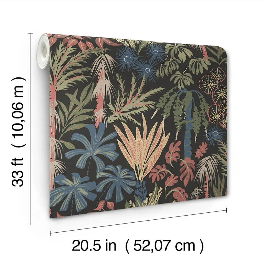 A-Street Prints Everglades - Black Wallpaper | Buy Online A-Street Prints Everglades wallpaper, color Black, SKU 4172-27483