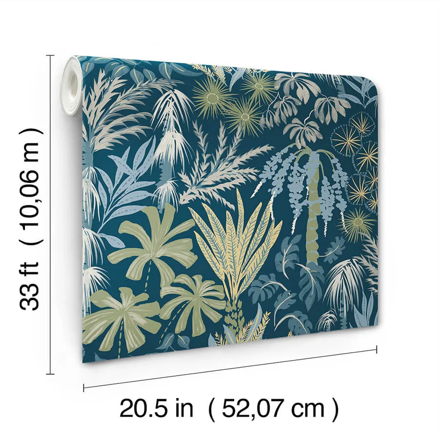 A-Street Prints Everglades - Teal Wallpaper | Buy Online A-Street Prints Everglades wallpaper, color Teal, SKU 4172-27482