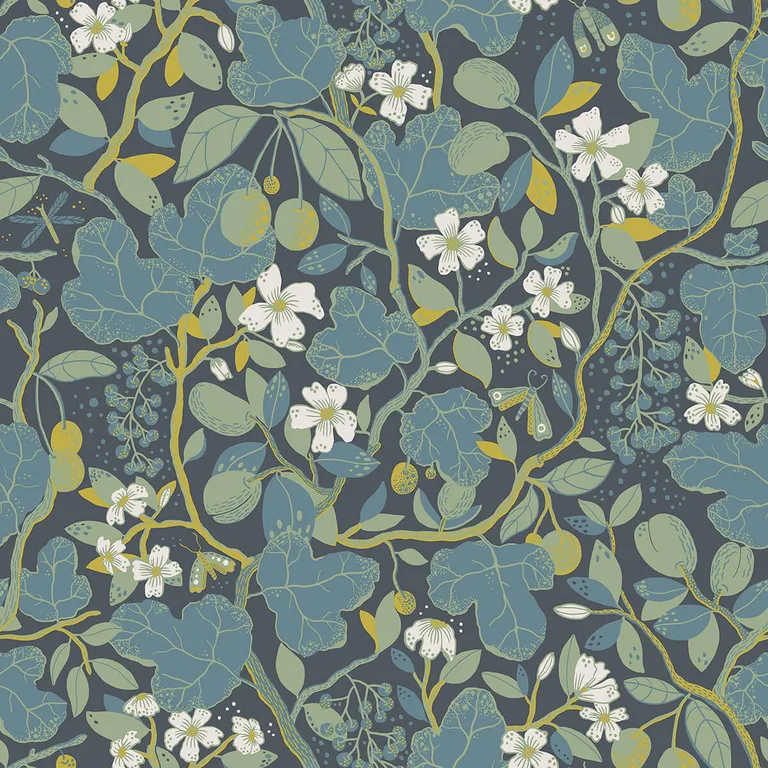 A-Street Prints Ewald wallpaper, color Blue, SKU 2932-65122