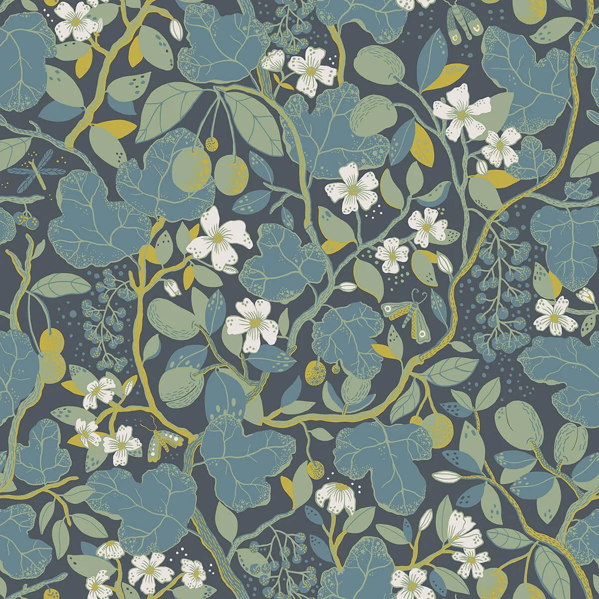 A-Street Prints Ewald wallpaper, color Blue, SKU 2932-65122