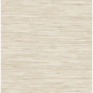 A-Street Prints Exhale Woven Faux Grasscloth wallpaper, color Dove, SKU 4146-27258